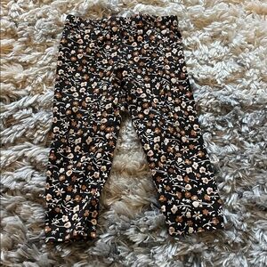 Jessica Simpson Black Leggings with Floral Accents